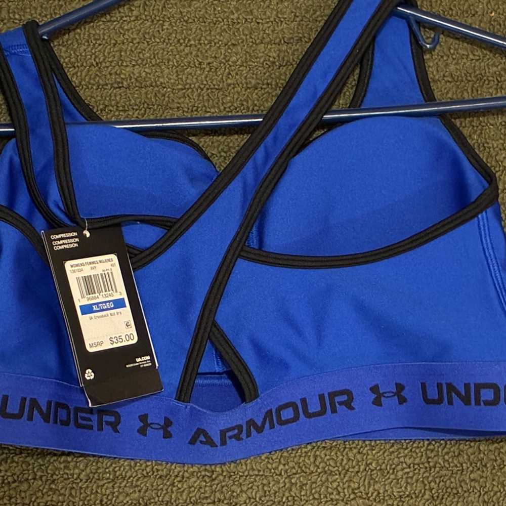 Women’s Under Armour Crossback Sports Bra - Picture 4 of 6